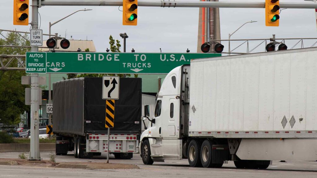 Transborder logistics services